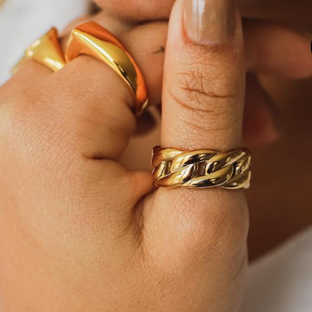 Chunky ring chain ring - Picture 1 of 7